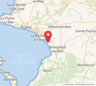 Map of Les Moutiers-en-Retz, Pays de la Loire