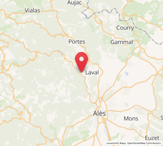 Map of Les Salles-du-Gardon, Occitanie