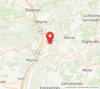 Map of L'Eseale, Provence-Alpes-Côte d'Azur