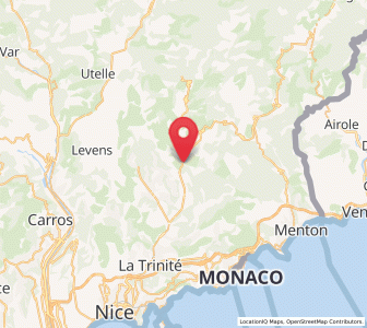 Map of L'Escarène, Provence-Alpes-Côte d'Azur
