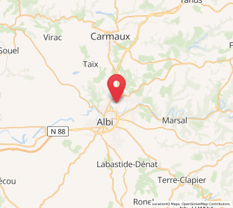 Map of Lescure-d'Albigeois, Occitanie