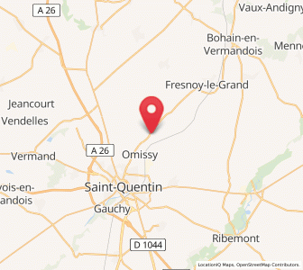 Map of Lesdins, Hauts-de-France