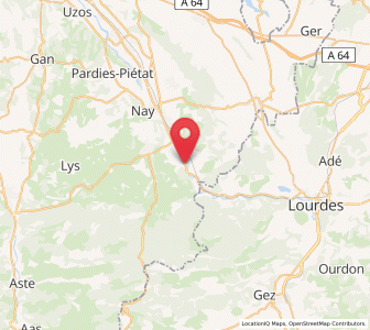 Map of Lestelle-Bétharram, Nouvelle-Aquitaine