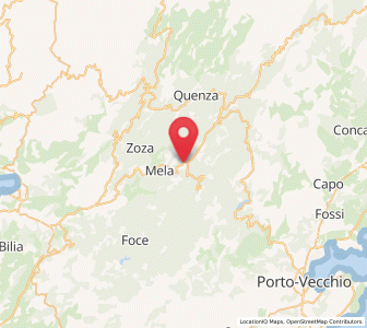 Map of Levie, Corsica