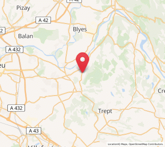 Map of Leyrieu, Auvergne-Rhône-Alpes