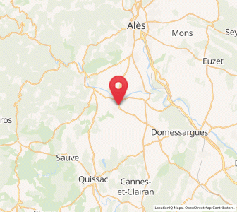 Map of Lézan, Occitanie