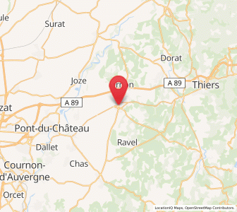 Map of Lezoux, Auvergne-Rhône-Alpes