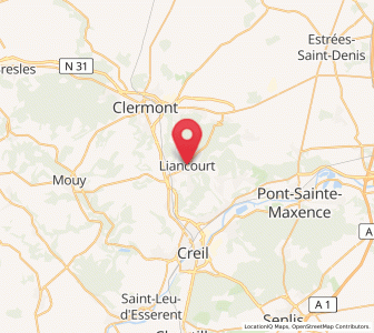 Map of Liancourt, Hauts-de-France