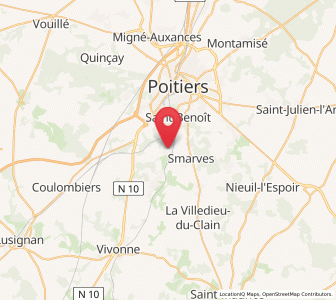 Map of Ligugé, Nouvelle-Aquitaine