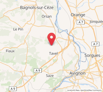 Map of Lirac, Occitanie