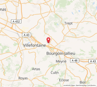 Map of Isle-d'Abeau, Auvergne-Rhône-Alpes