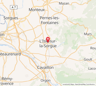 Map of L'Isle, Provence-Alpes-Côte d'Azur