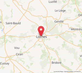 Map of Loches, Centre