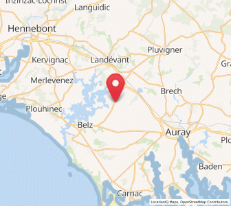 Map of Locoal-Mendon, Brittany