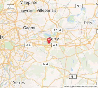 Map of Lognes, Île-de-France