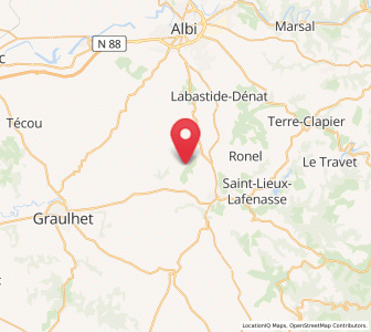 Map of Lombers, Occitanie
