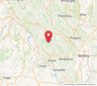 Map of Lompnas, Auvergne-Rhône-Alpes
