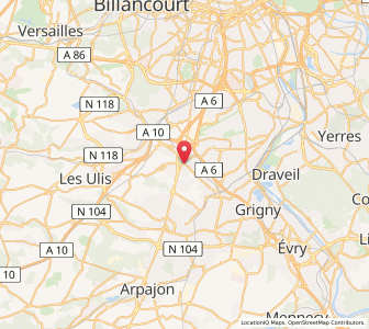 Map of Longjumeau, Île-de-France