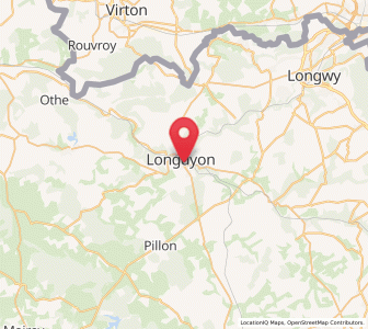 Map of Longuyon, Grand Est