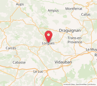 Map of Lorgues, Provence-Alpes-Côte d'Azur