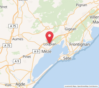 Map of Loupian, Occitanie
