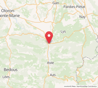 Map of Louvie-Juzon, Nouvelle-Aquitaine