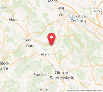 Map of Lucq-de-Béarn, Nouvelle-Aquitaine