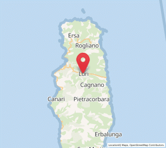 Map of Luri, Corsica