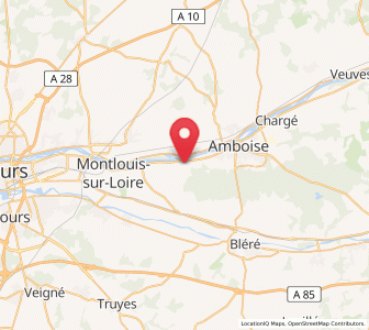 Map of Lussault-sur-Loire, Centre