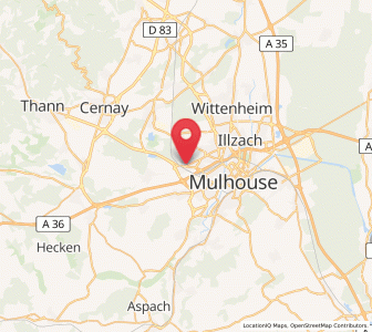 Map of Lutterbach, Grand Est