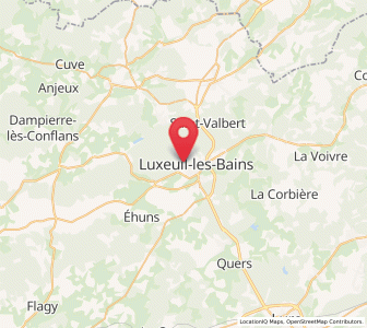 Map of Luxeuil-les-Bains, Bourgogne-Franche-Comté