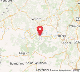 Map of Luzech, Occitanie