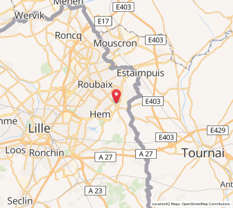 Map of Lys-lez-Lannoy, Hauts-de-France