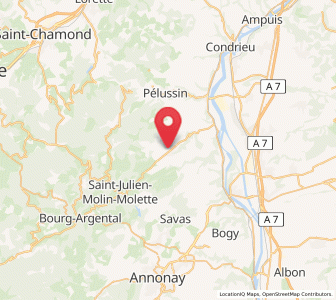 Map of Maclas, Auvergne-Rhône-Alpes