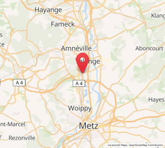 Map of Maizières-lès-Metz, Grand Est