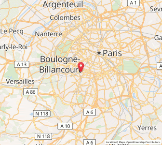 Map of Malakoff, Île-de-France