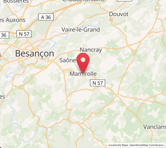 Map of Mamirolle, Bourgogne-Franche-Comté