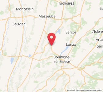 Map of Manent-Montané, Occitanie