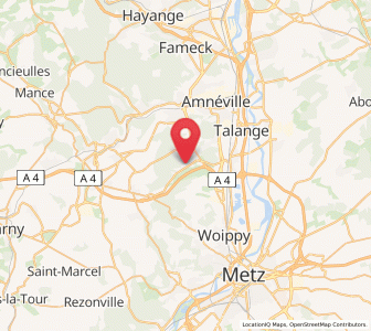Map of Marange-Silvange, Grand Est
