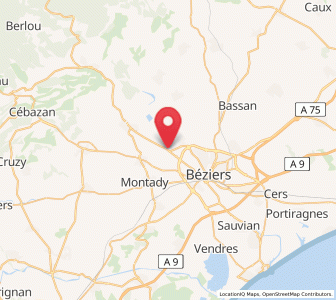 Map of Maraussan, Occitanie