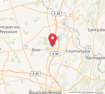 Map of Marboz, Auvergne-Rhône-Alpes