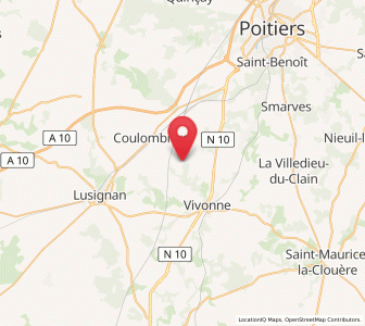 Map of Marçay, Nouvelle-Aquitaine
