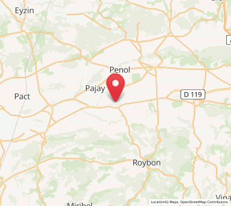 Map of Marcilloles, Auvergne-Rhône-Alpes