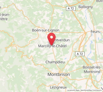 Map of Marcilly, Auvergne-Rhône-Alpes