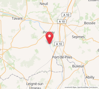 Map of Marcilly-sur-Vienne, Centre