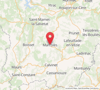 Map of Marcolès, Auvergne-Rhône-Alpes