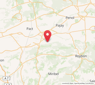 Map of Marcollin, Auvergne-Rhône-Alpes