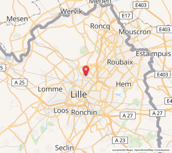 Map of Marcq-en-Barœul, Hauts-de-France