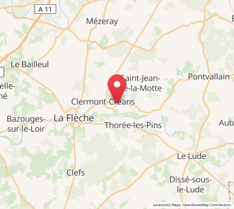 Map of Mareil-sur-Loir, Pays de la Loire