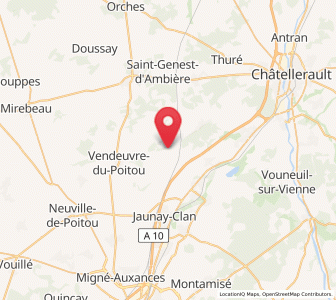 Map of Marigny-Brizay, Nouvelle-Aquitaine
